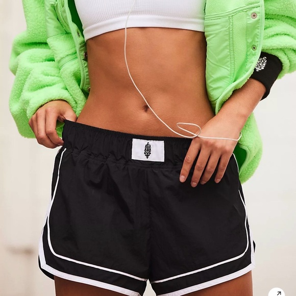 Free People Pants - Free People Movement Varsity Blues Shorts Women XS Black Running Outdoors (g1)